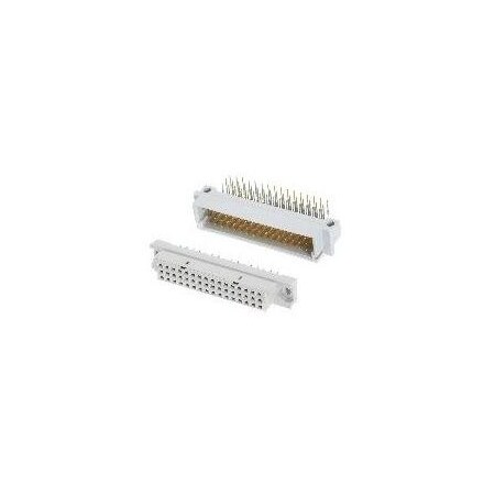 Fci Board Euro Connector, 32 Contact(S), 2 Row(S), Male, Right Angle, 0.1 Inch Pitch, Solder Terminal, 86094327313755ELF